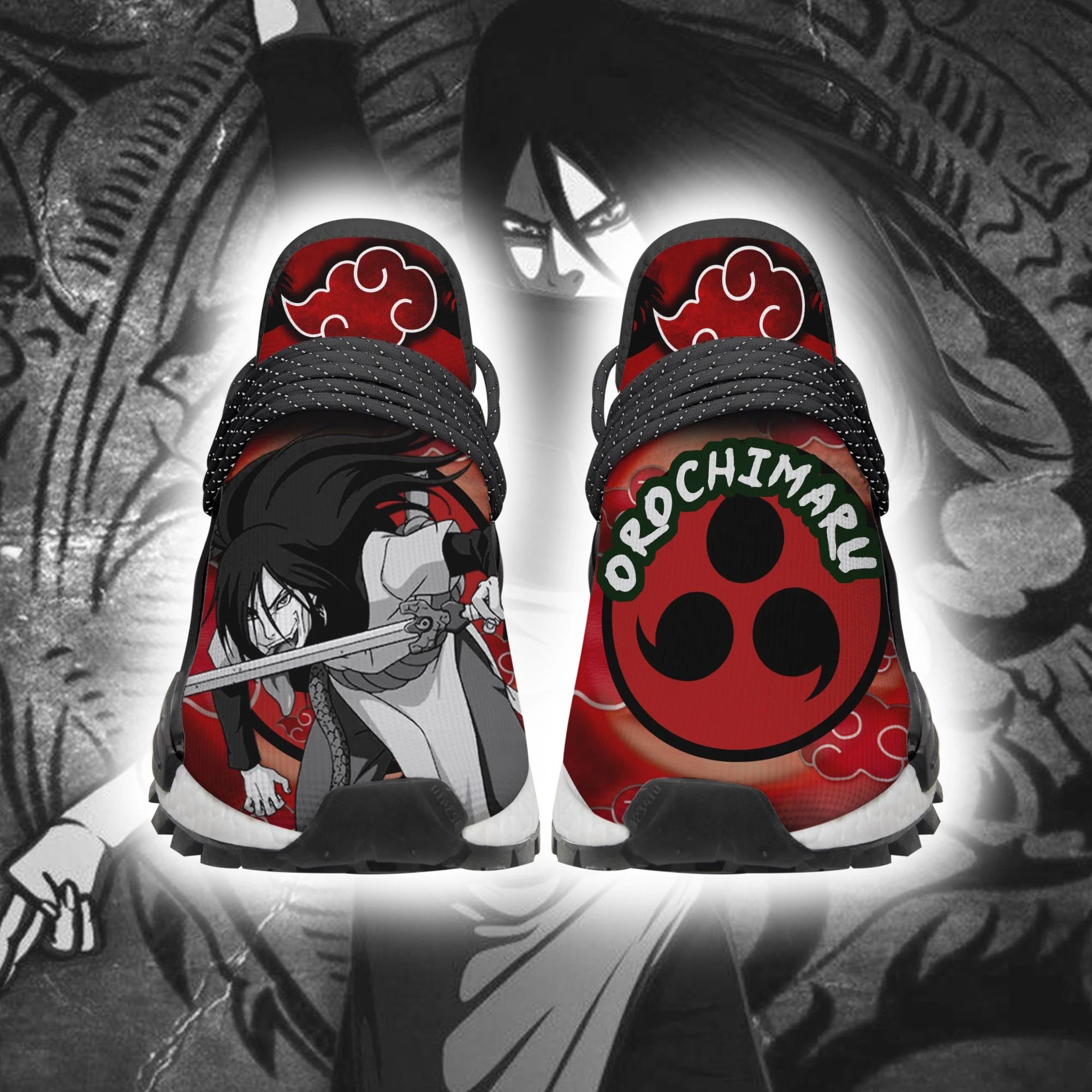 Akatsuki Orochimaru Shoes Costume Naruto Anime Sneakers Unisex Men Women