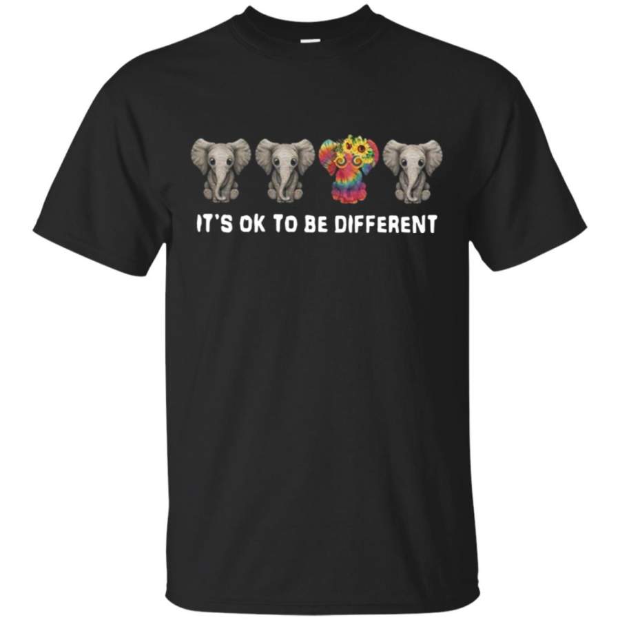 Hippie Elephant It’s Ok To Be Different T Shirt – Moano Store