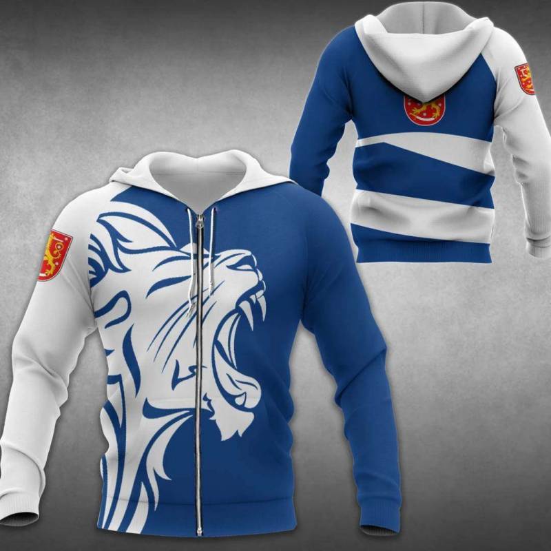 The Lion In Finland Bh All Over Print Hoodies