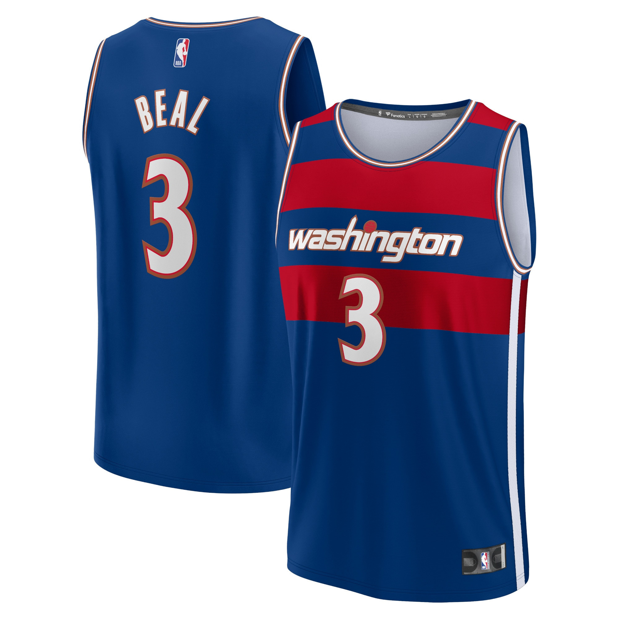 Bradley Beal Washington Wizards Fanatics Branded 2021/22 Fast Break Replica Jersey – City Edition – Royal NBA