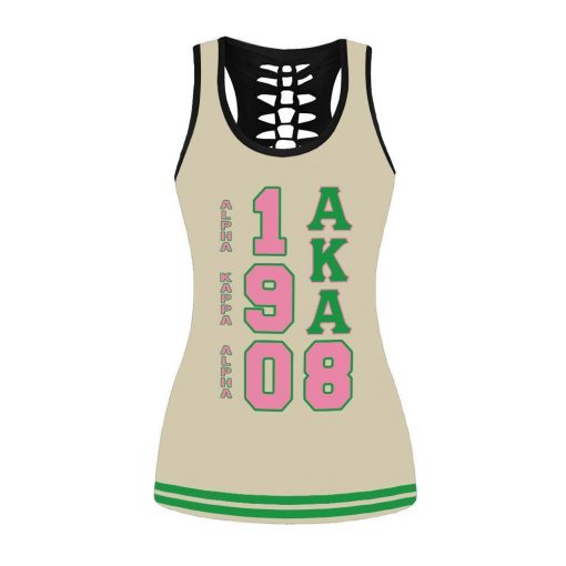 Alpha Kappa Alpha Sisterhood Sorority Tank-Top And Legging 3D All Over Print