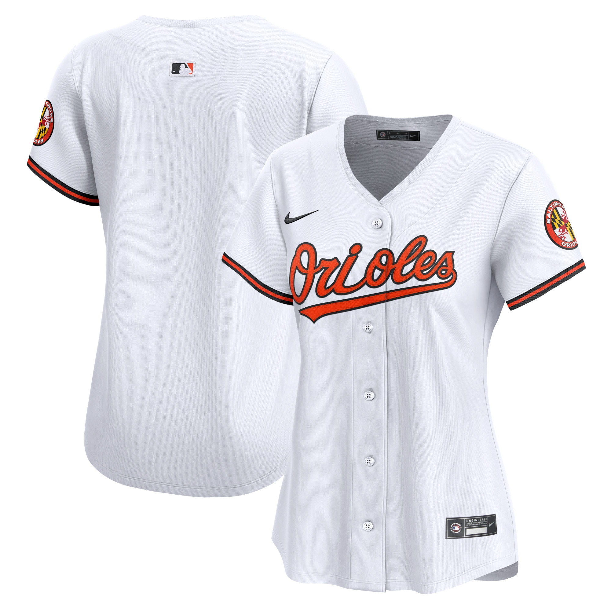 Baltimore Orioles Women's Home Limited Jersey – White