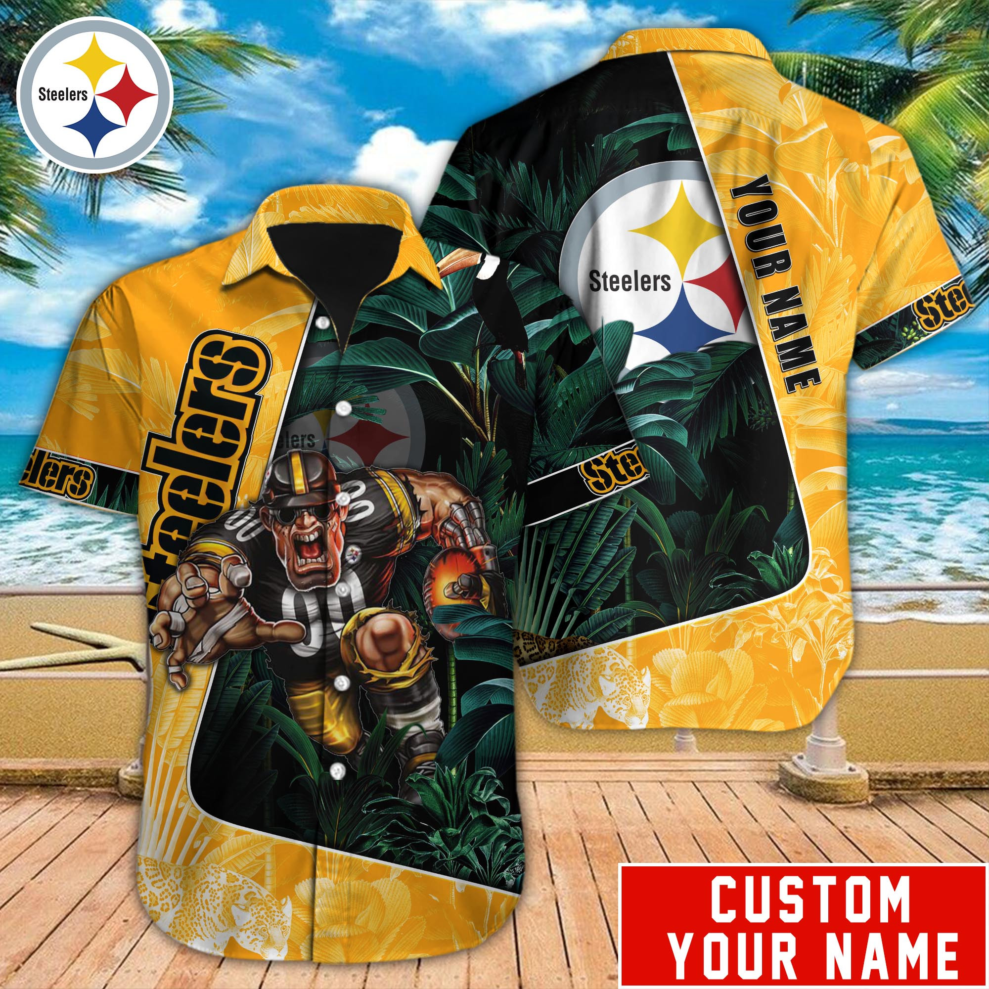 Pittsburgh Steelers Nfl-Hawaiian Shirt Custom M-40881