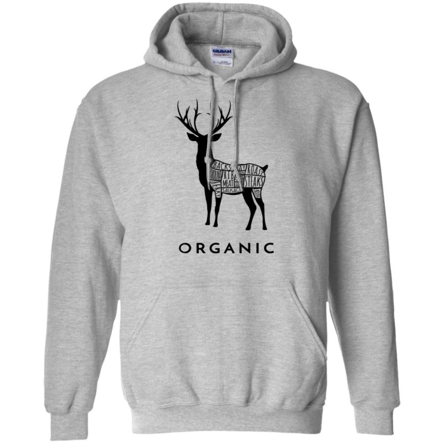 AGR Hunting Deer is Organic Cuts of Meat for Hunters Gildan Pullover Hoodie