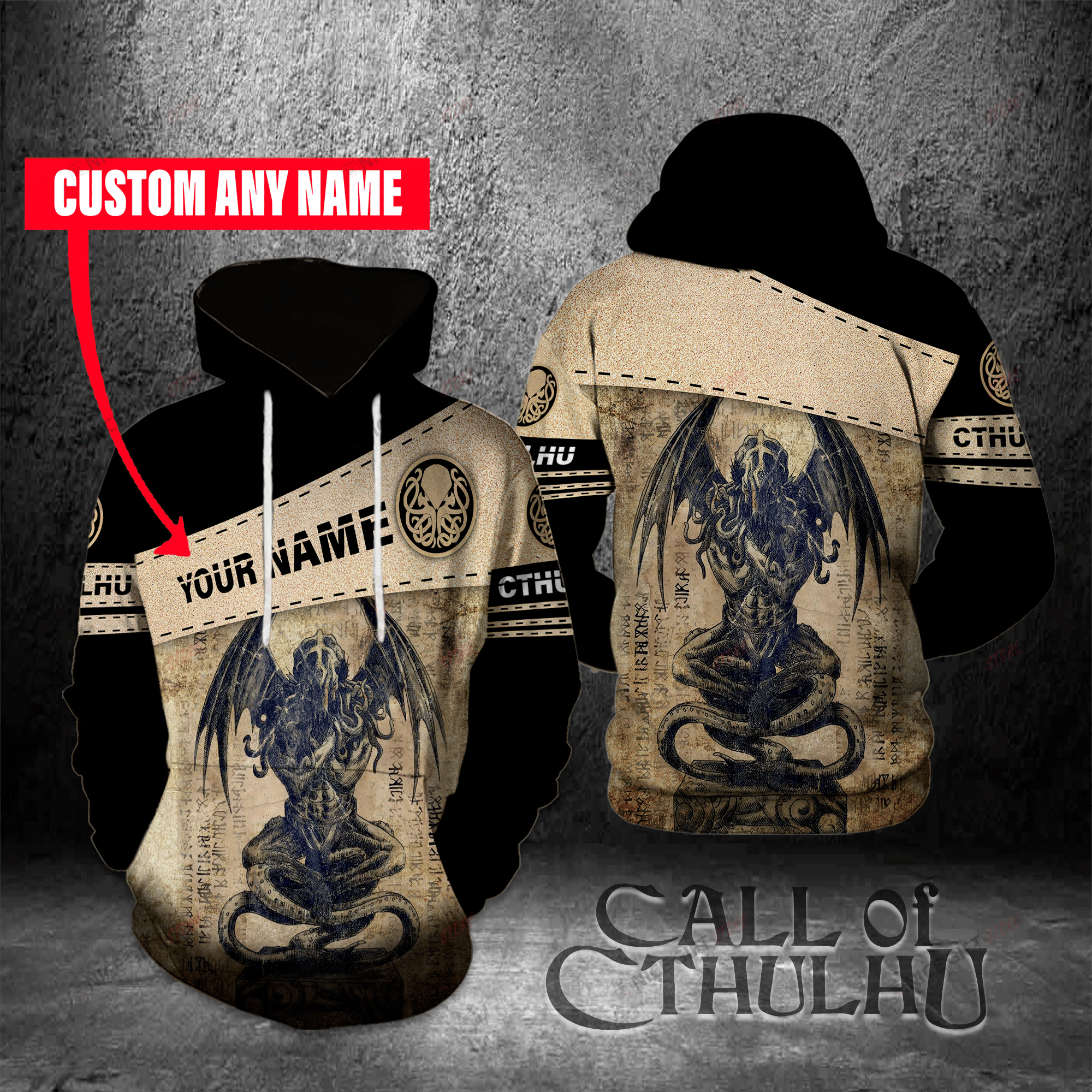 Cthulhu Custom Name Hoodie 3D 3Ho-K5O0