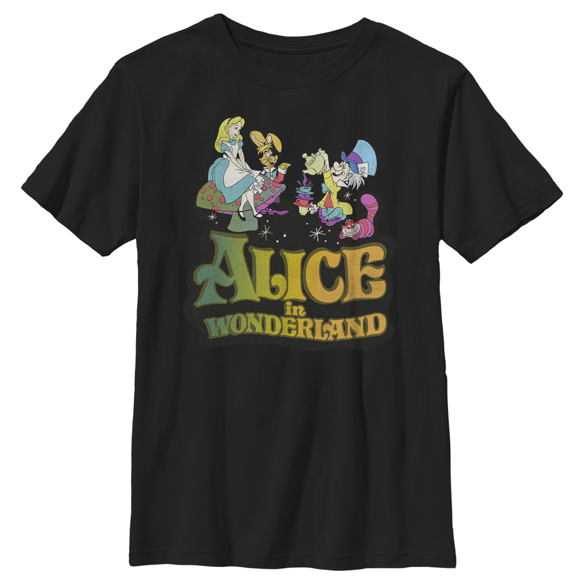 Boy’S Alice In Wonderland Alice And Mad Hatter Party T-Shirt