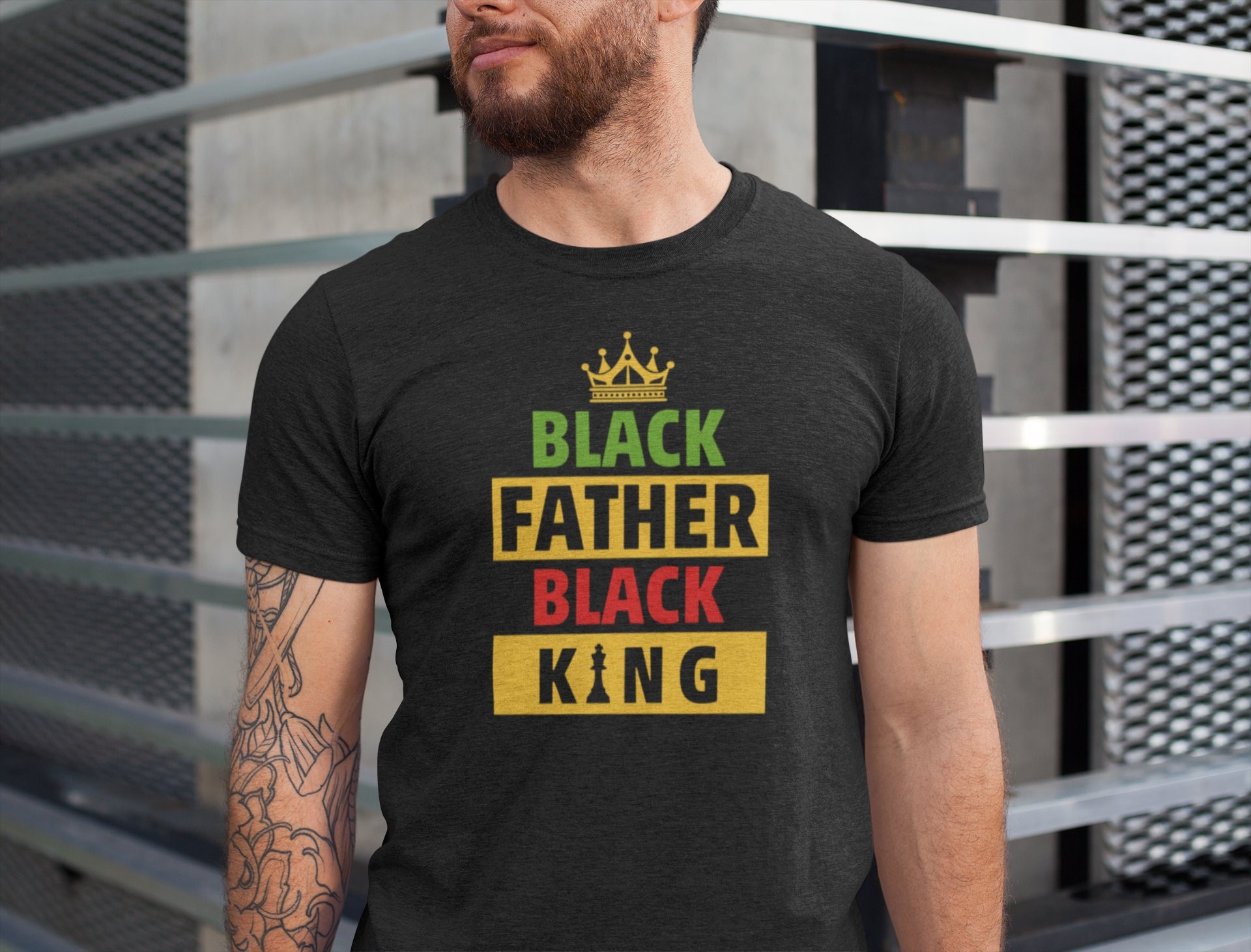 Black Father Black King T-Shirt, Fathers Day Shirt, Gift for Dad, Fathers Tee, Black Father Shirt, Black King Tee