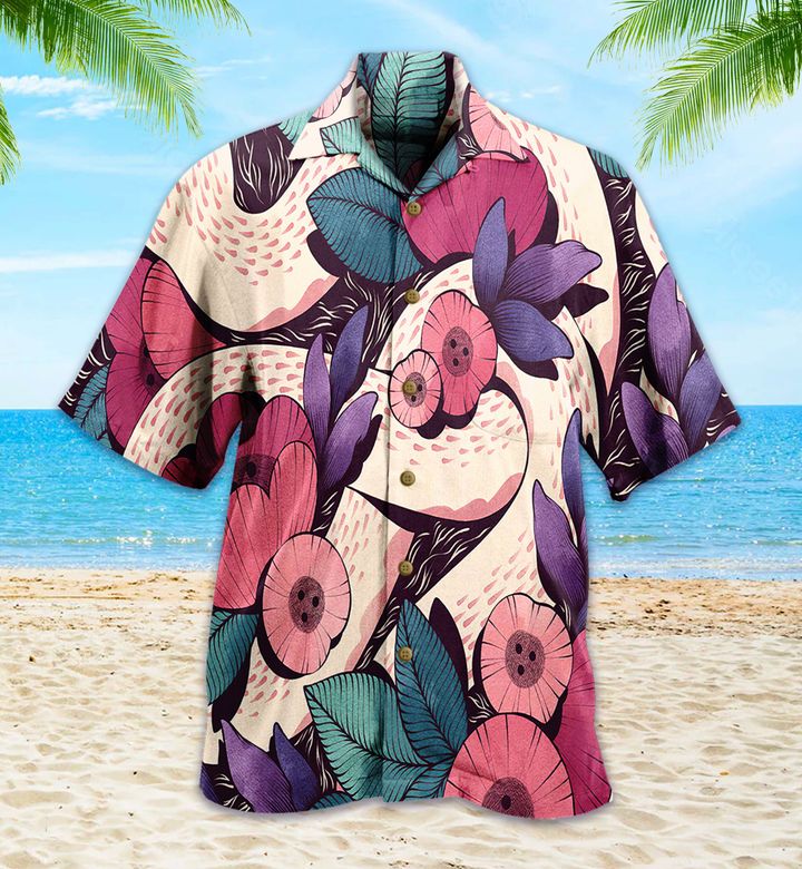 Garden Snake Pink Hawaiian Shirt 3D
