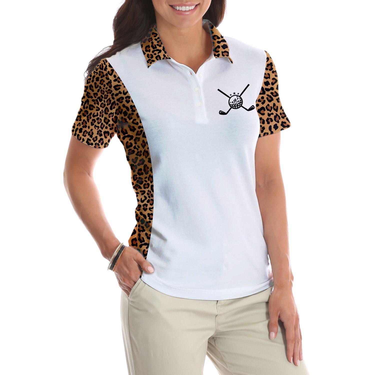 Golf Hair Don’T Care Golf Short Sleeve Women Polo Shirt Coolspod