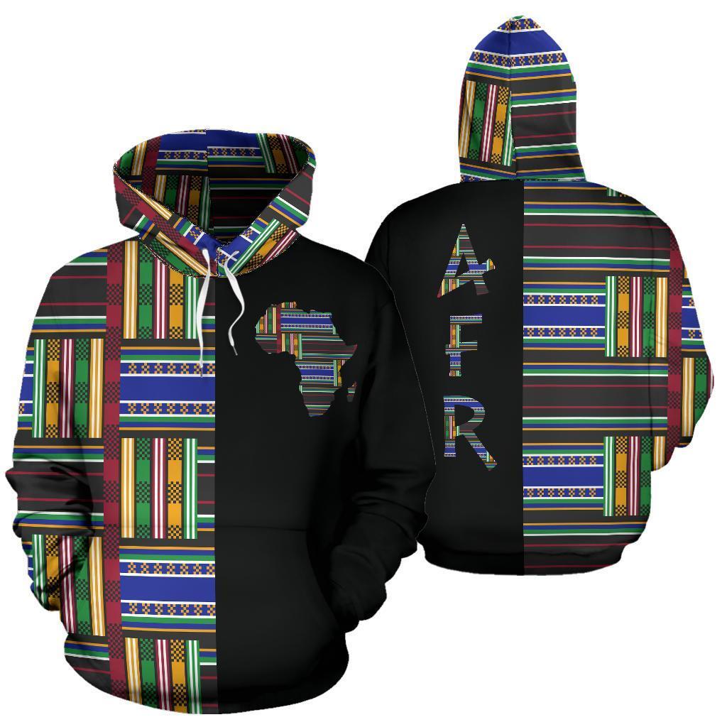 Greek Life Hoodie – Kente Cloth – Emaa Da The Half