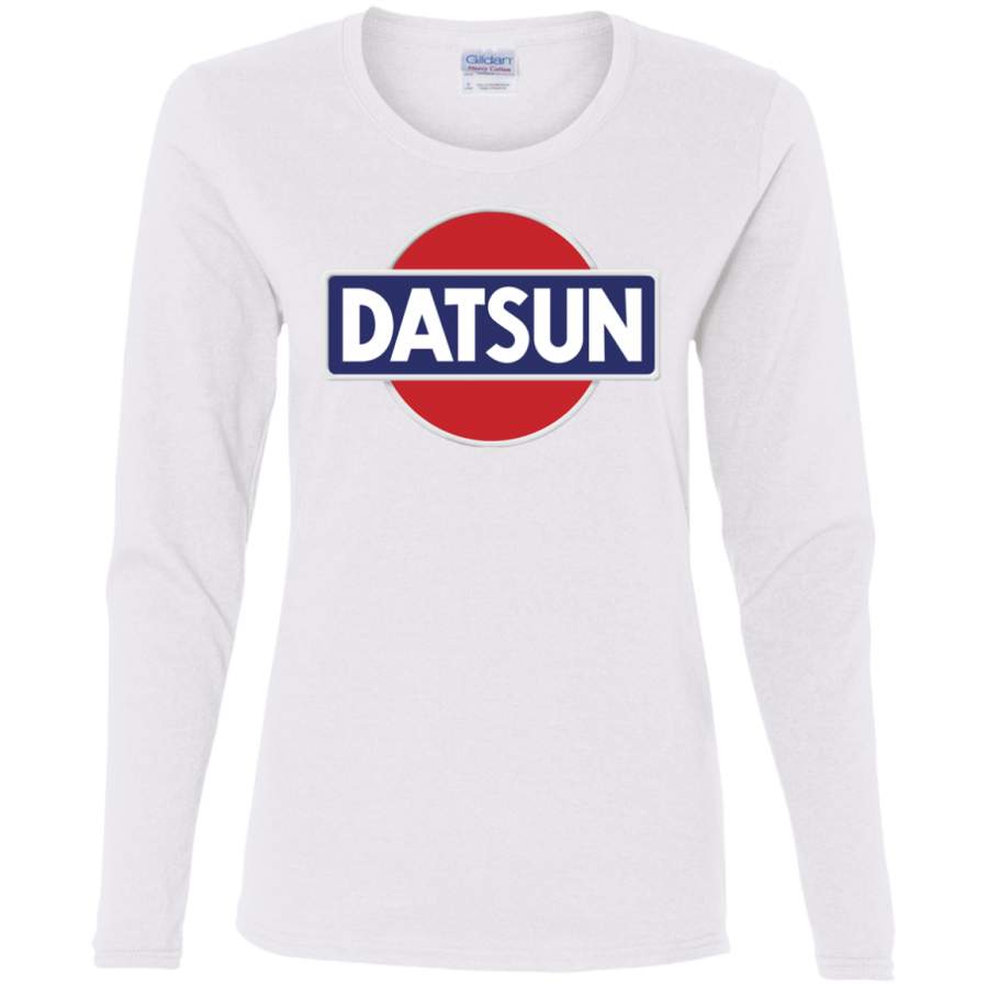 AGR Datsun Logo Ladies’ Cotton LS T-Shirt