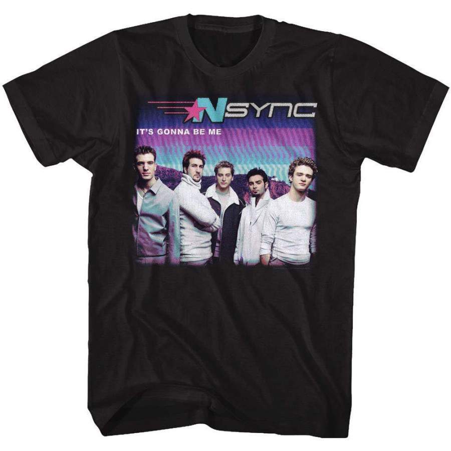 American Classics NSYNC 1995 Boy Band Group Photo It’s Gonna Be Me Adult T-Shirt Tee