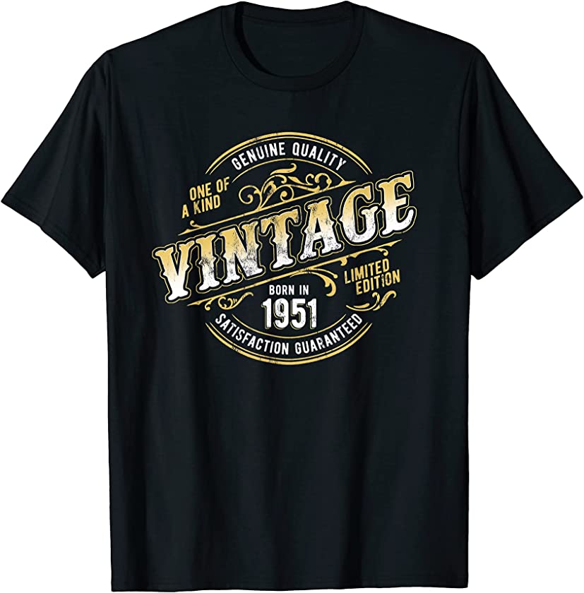 Vintage Living Legend Made In 1951 Classic 70th Birthday T-Shirt