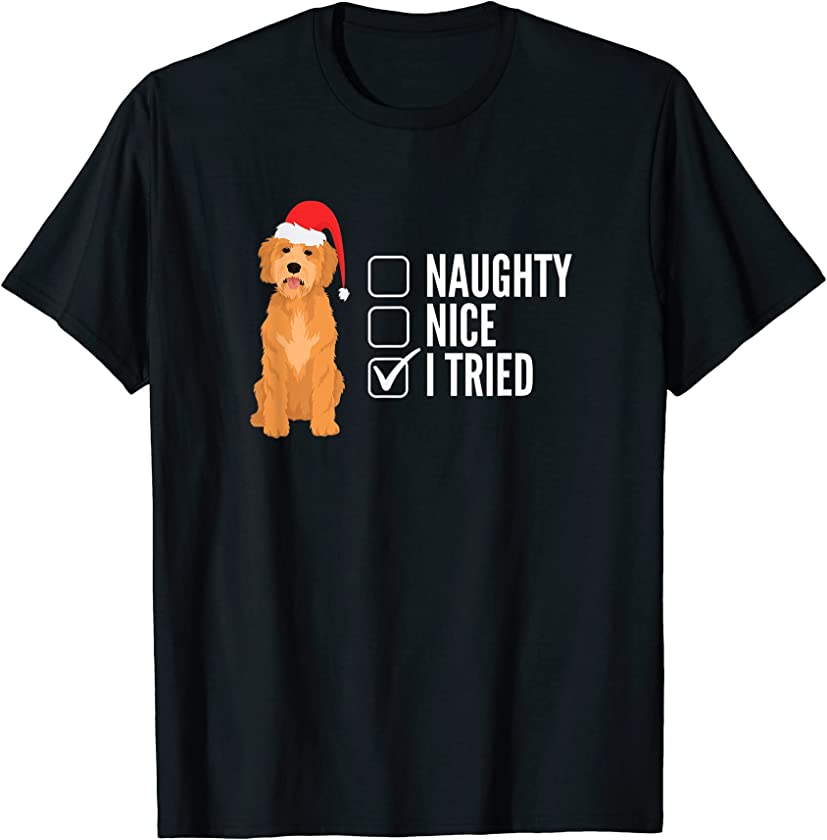 Naughty or Nice List Dog & Puppy Owner Holiday Christmas T-Shirt