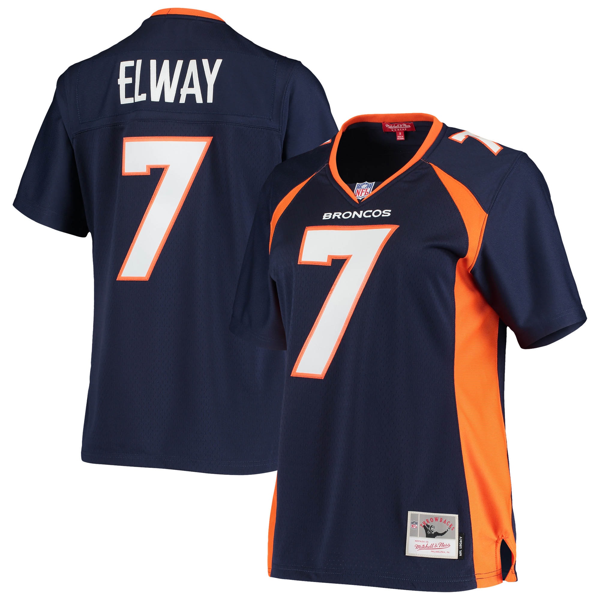 Women’s Denver Broncos John Elway Mitchell & Ness Navy Legacy Team Jersey