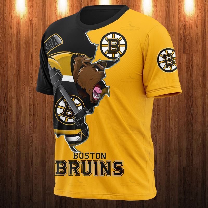 Boston Bruins T-Shirt 3D Cartoon Graphic Gift