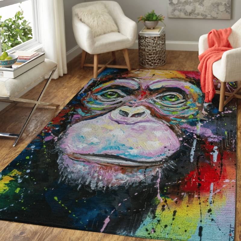 I AM CHIMPANZEE – Animals Painting Area Rug Carpet