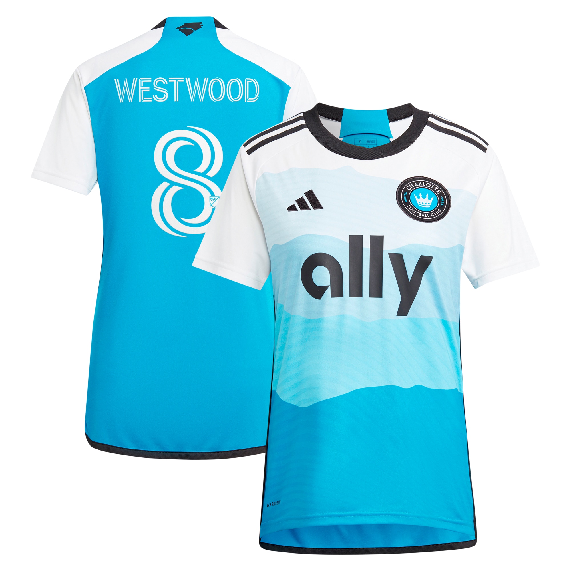 Ashley Westwood Charlotte FC Women's 2024 The Carolina Kit: Explore Replica Player Jersey – Blue