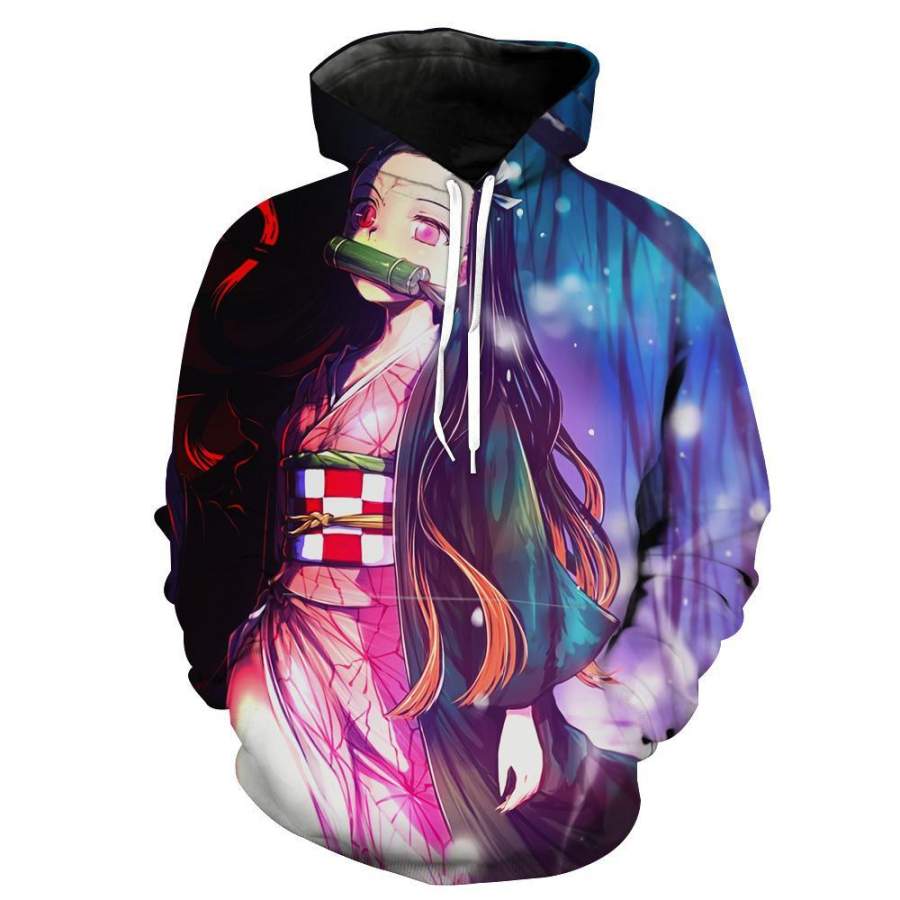 Animood Kimetsu no Yaiba - Nezuko Hoodie - Demon Nezuko Demon Slayer Clothes