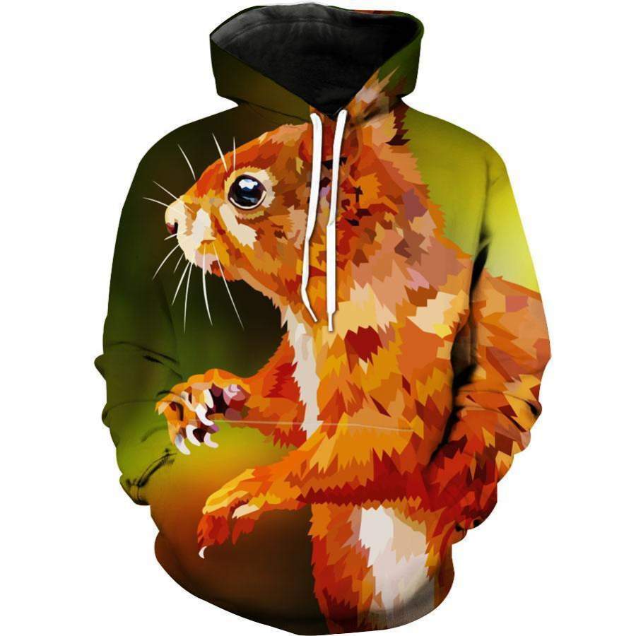 Squirrel Hoodie – Colorful Animal Clothing