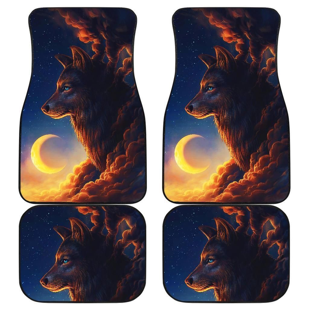 Wolf Thinking Wild Animal Car Floor Mats 191102 Personalized Car Seat Floor Mat Custom Print