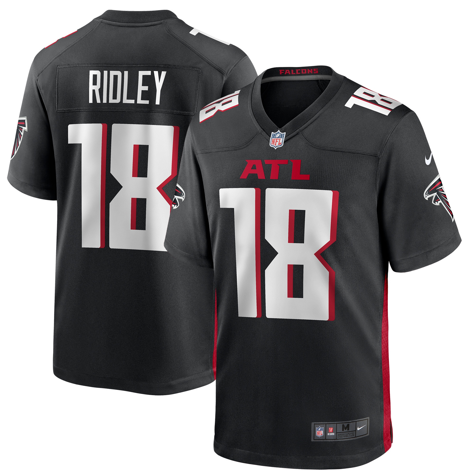 Calvin Ridley Atlanta Falcons Game Player Jersey Black NFL