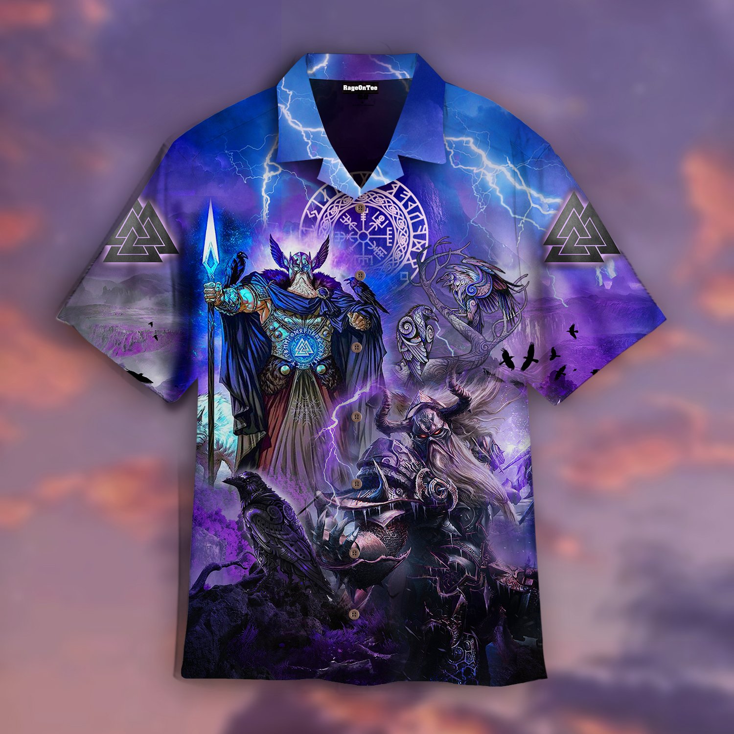 Viking Odin Hawaiian Shirt | Unisex | Adult | Hw4827