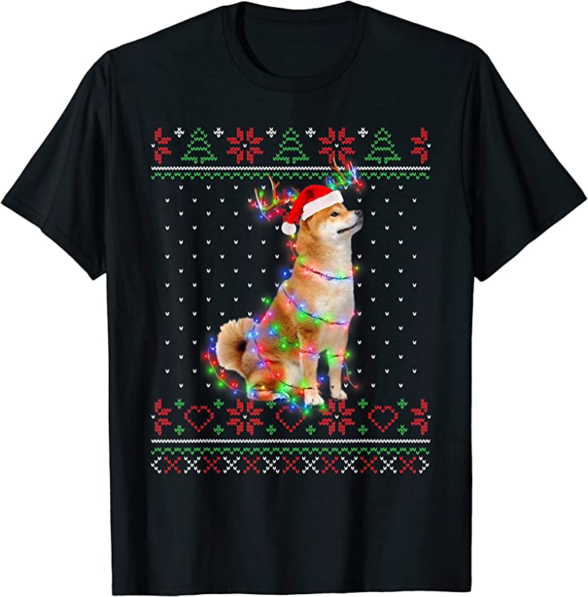 Shiba Inu Dog Ugly Sweater Christmas Puppy Dog Lover T-Shirt