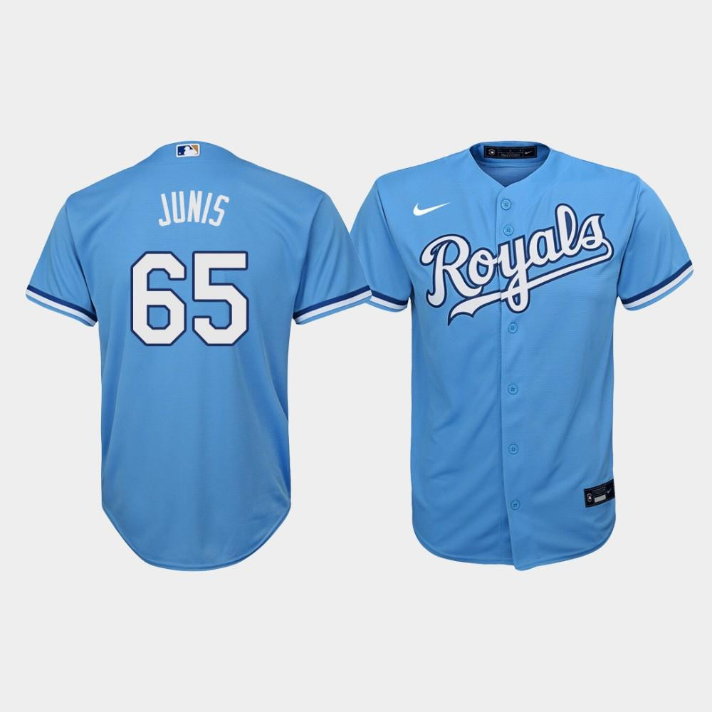 Youth Kansas City Royals Jakob Junis 65 Light Blue Alternate Jersey