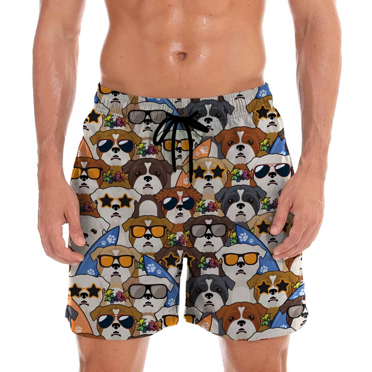 Aloha Hawaii English Bulldog Shorts Ha64219