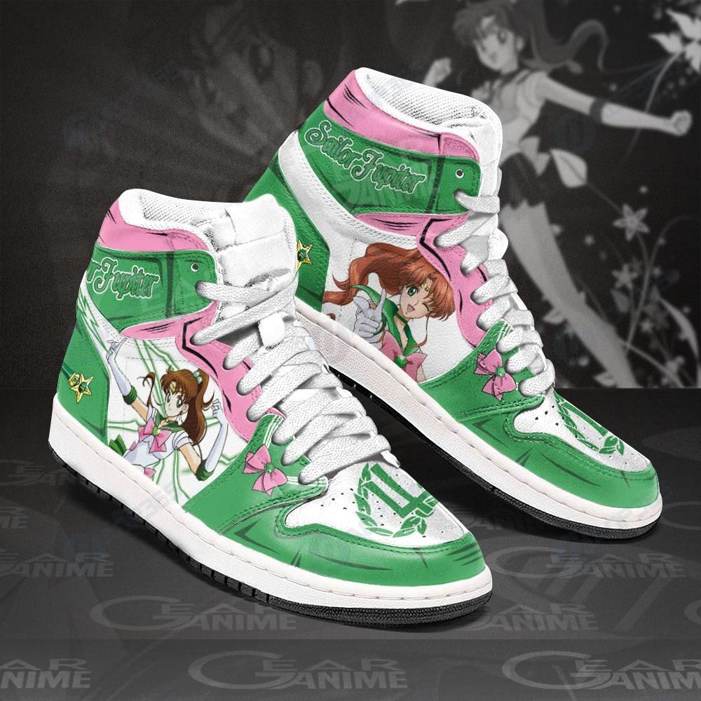 Sailor Jupiter Sneakers Sailor Moon Anime Shoes Mn11 Air Jordan 13 Shoes Hajd2403443