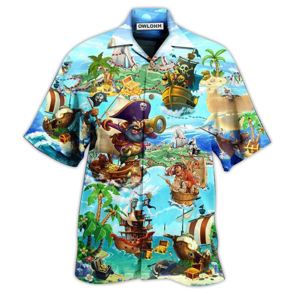 Pirate It Is Time Of Treasure Hunting Hawaii Shirt Ha38017