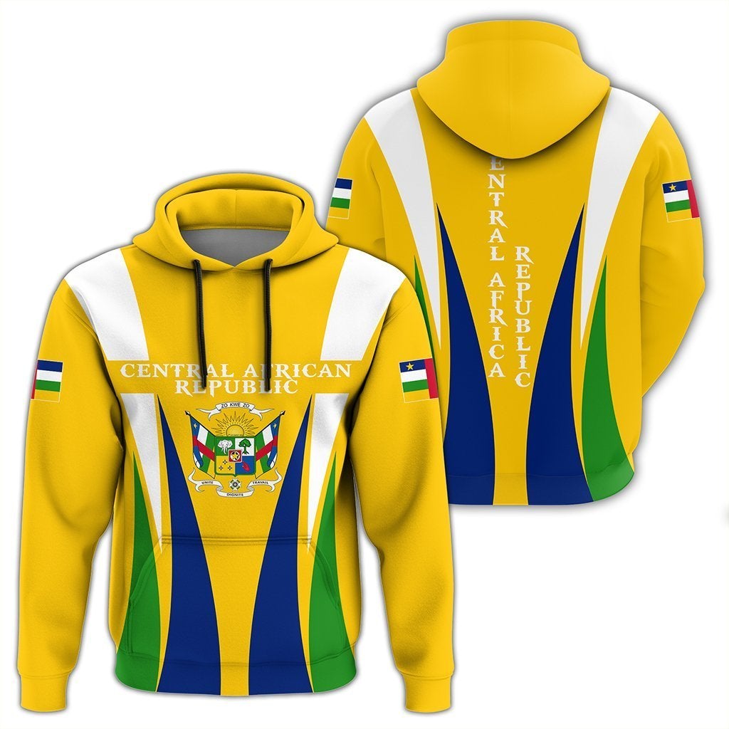 Wonderprint Hoodie – Central African Republic Hoodie – Apex Style