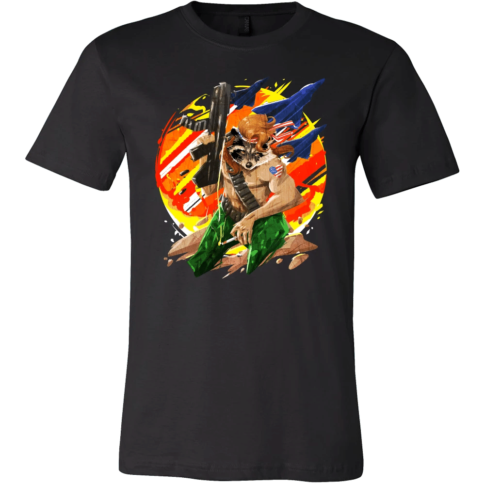 Raccoon Mullet Animal Usa 4Th Of July Freedom T-Shirt