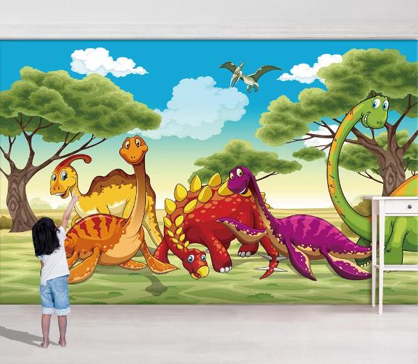 3D Jurassic Park Dinosaur Child Wall Mural Wallpaper 997