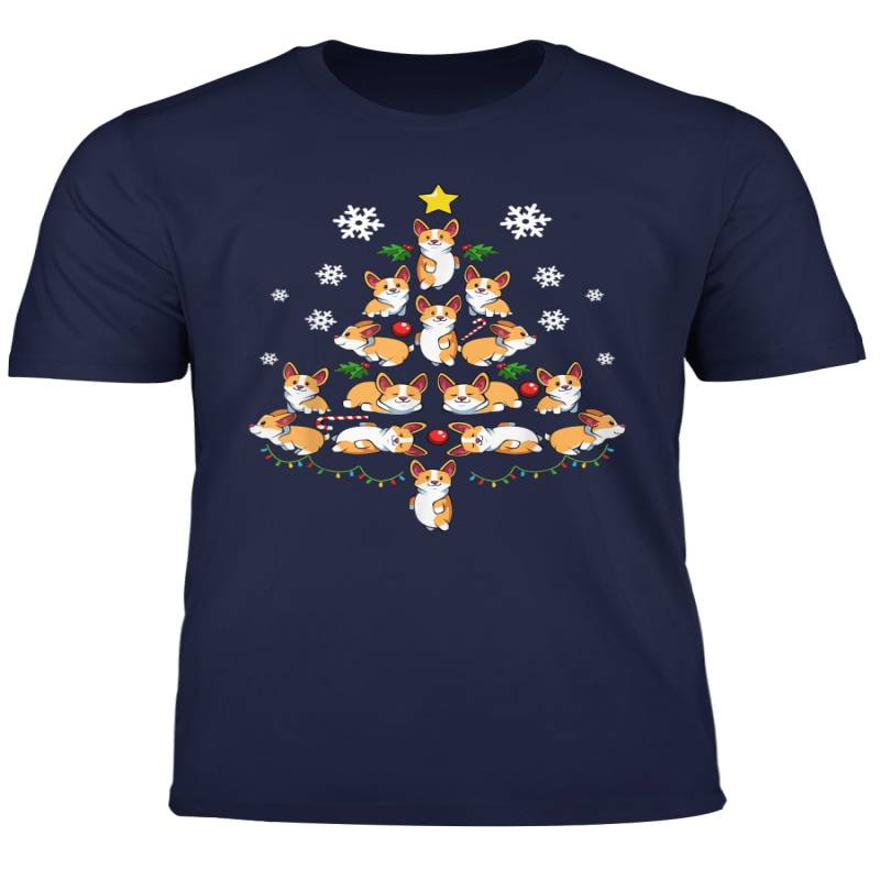 Welsh Corgi Christmas Tree Pet Dog Puppies Animal Lover T Shirt