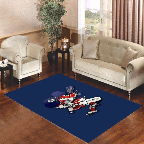 Detroit Tigers Cartoon Living Room Carpet Rugs