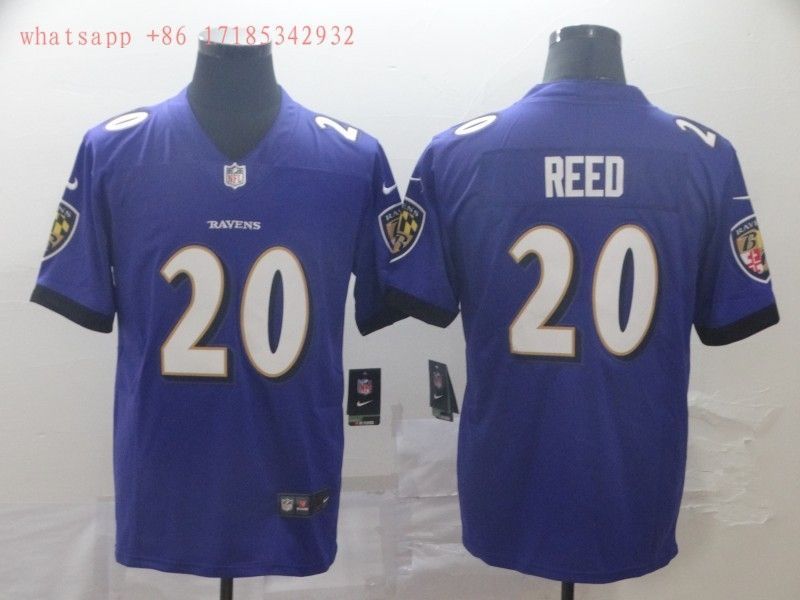 Baltimore Ravens Branded Reed #20 2020 NFL Blue Jersey Jersey