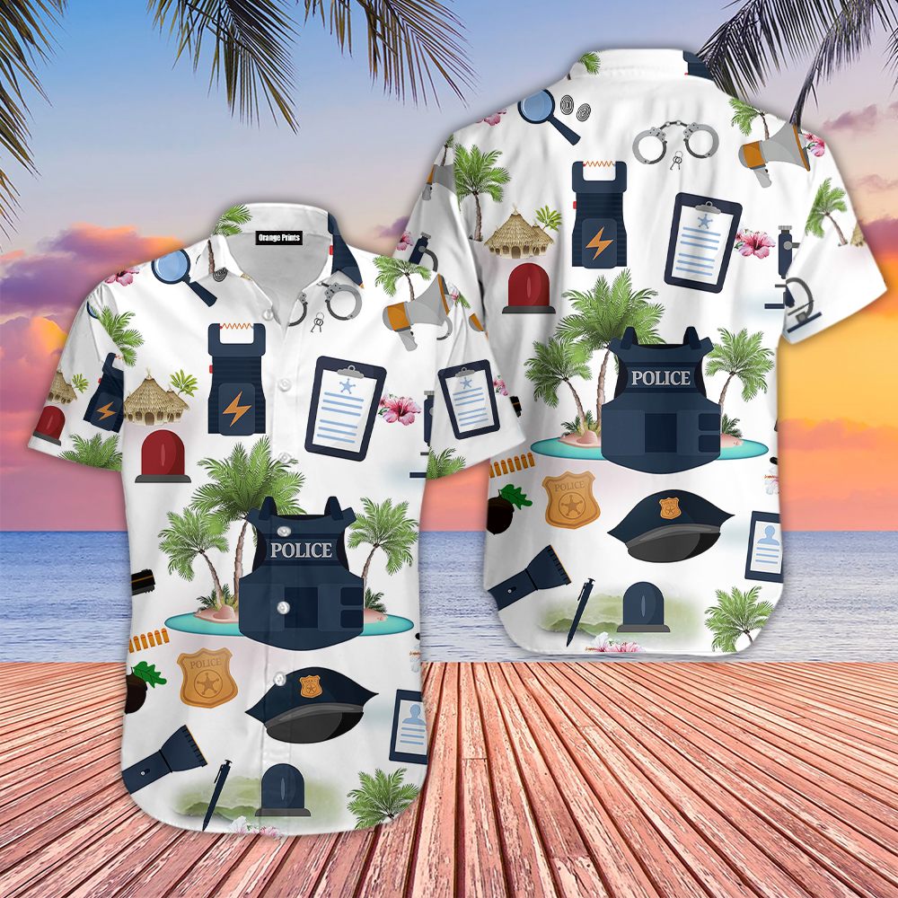 Police On Vacation Hawaii Shirt For Men And Women Ha18315