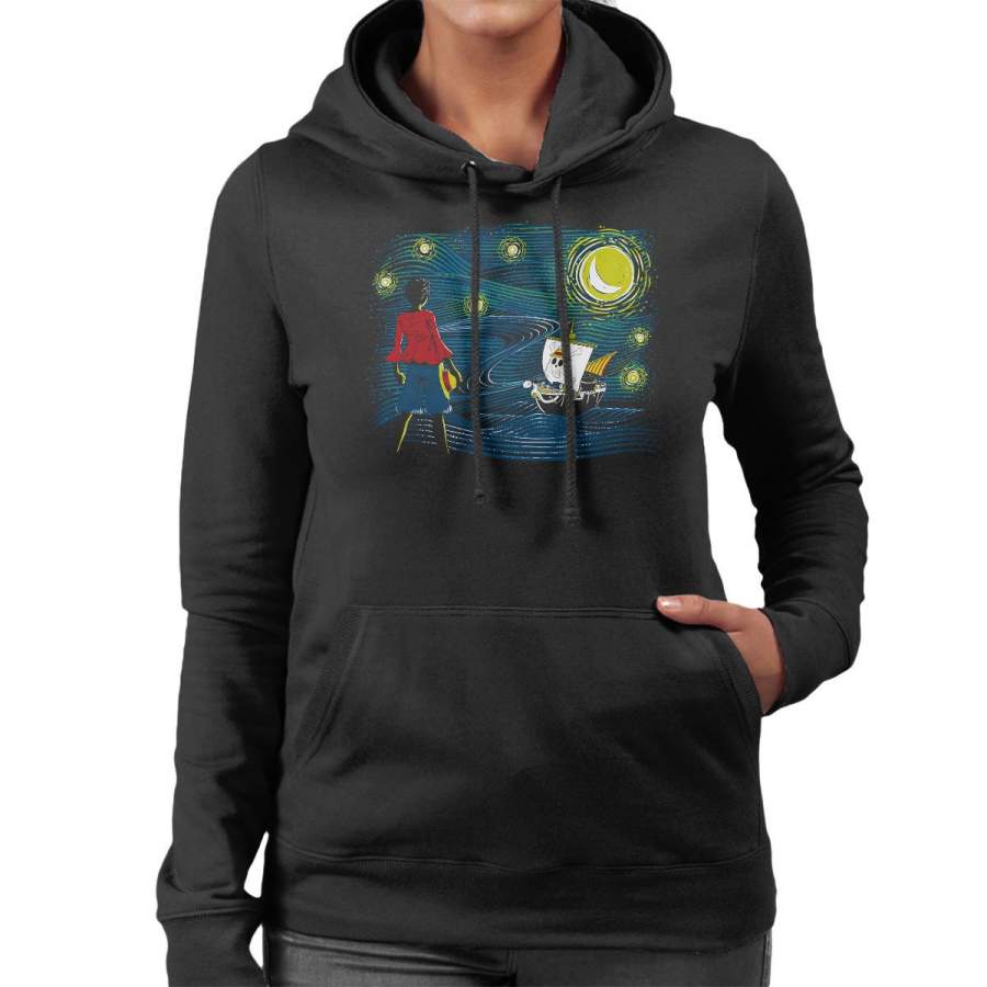 Starry Sea One Piece Women’s Hooded Sweatshirt