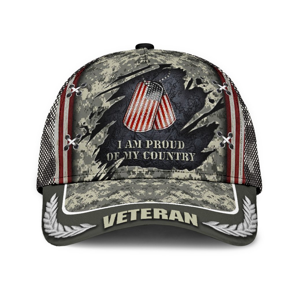 Veteran 3D Dog Tag All Over Printed Classic Cap 01 – Wildzill Store