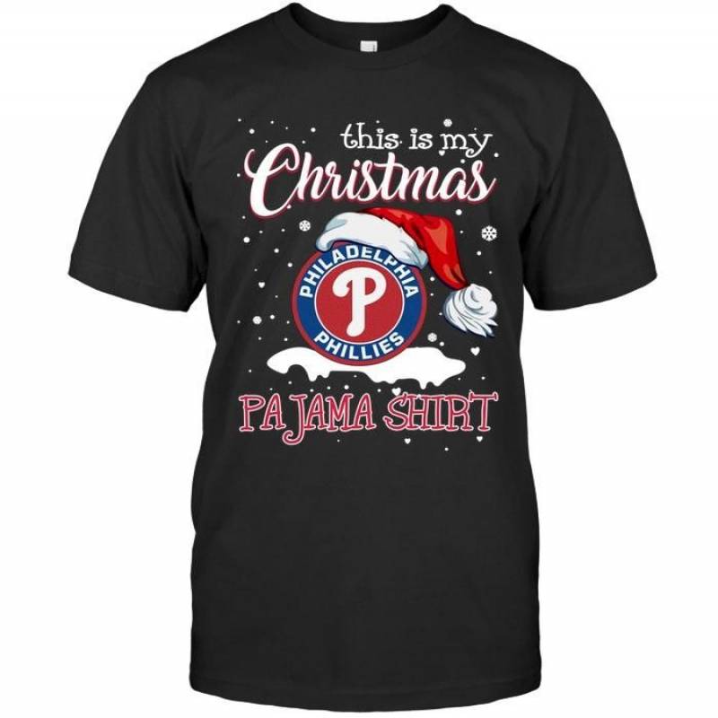 This Is My Christmas Philadelphia Phillies Pajama Shirt T Shirt – Gearpenguin.com