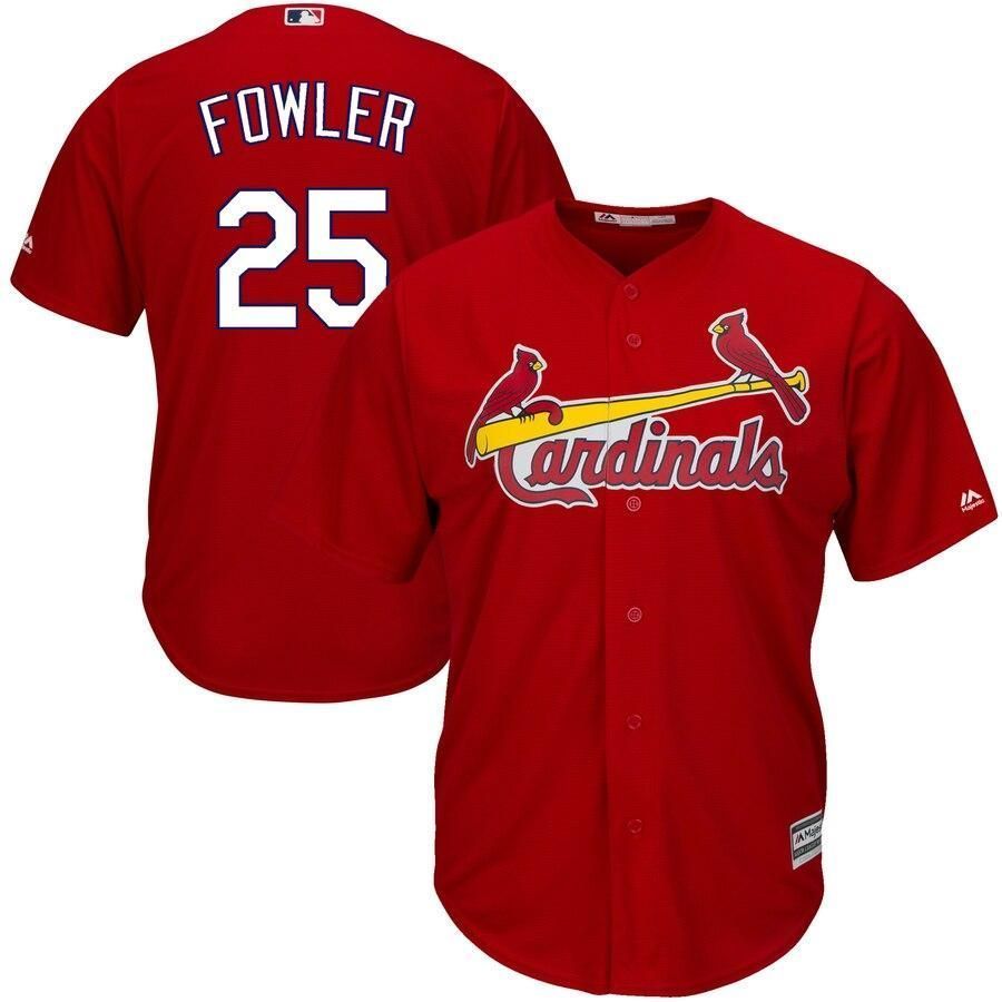 Dexter Fowler St. Louis Cardinals Majestic Alternate Cool Base Red 3D Jersey