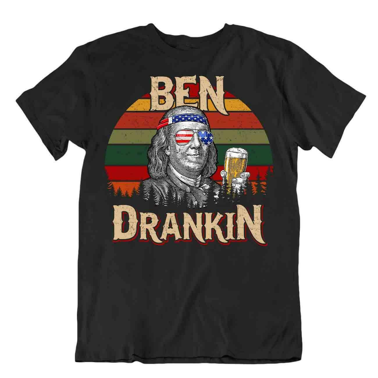 Ben Drankin 4th Of July T-Shirt Men’s Funny Tee Unique Vintage Shirt