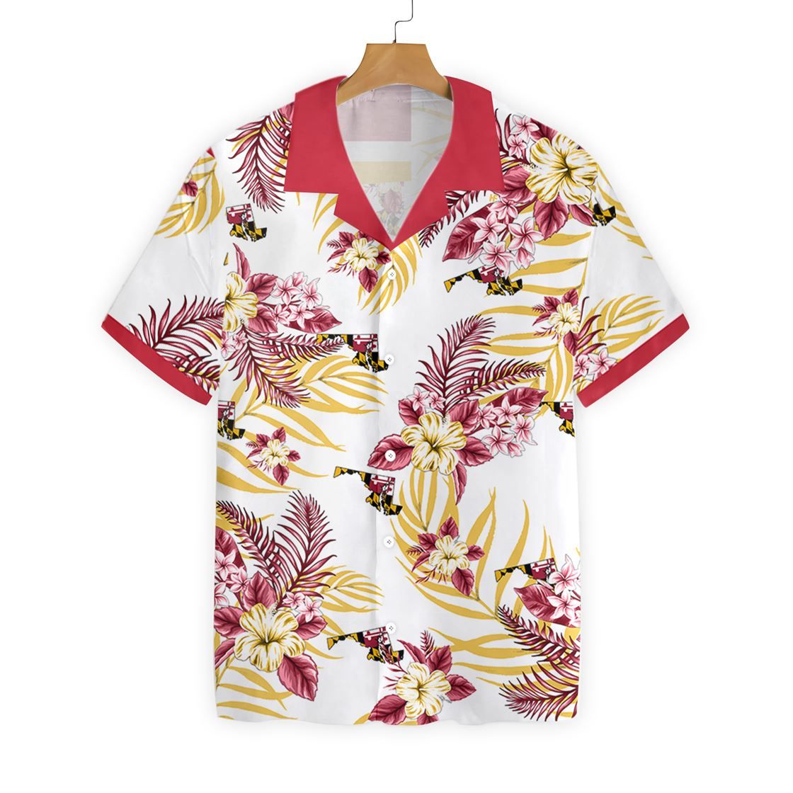 Maryland White Amazing Design Hawaii Shirt Ha88733