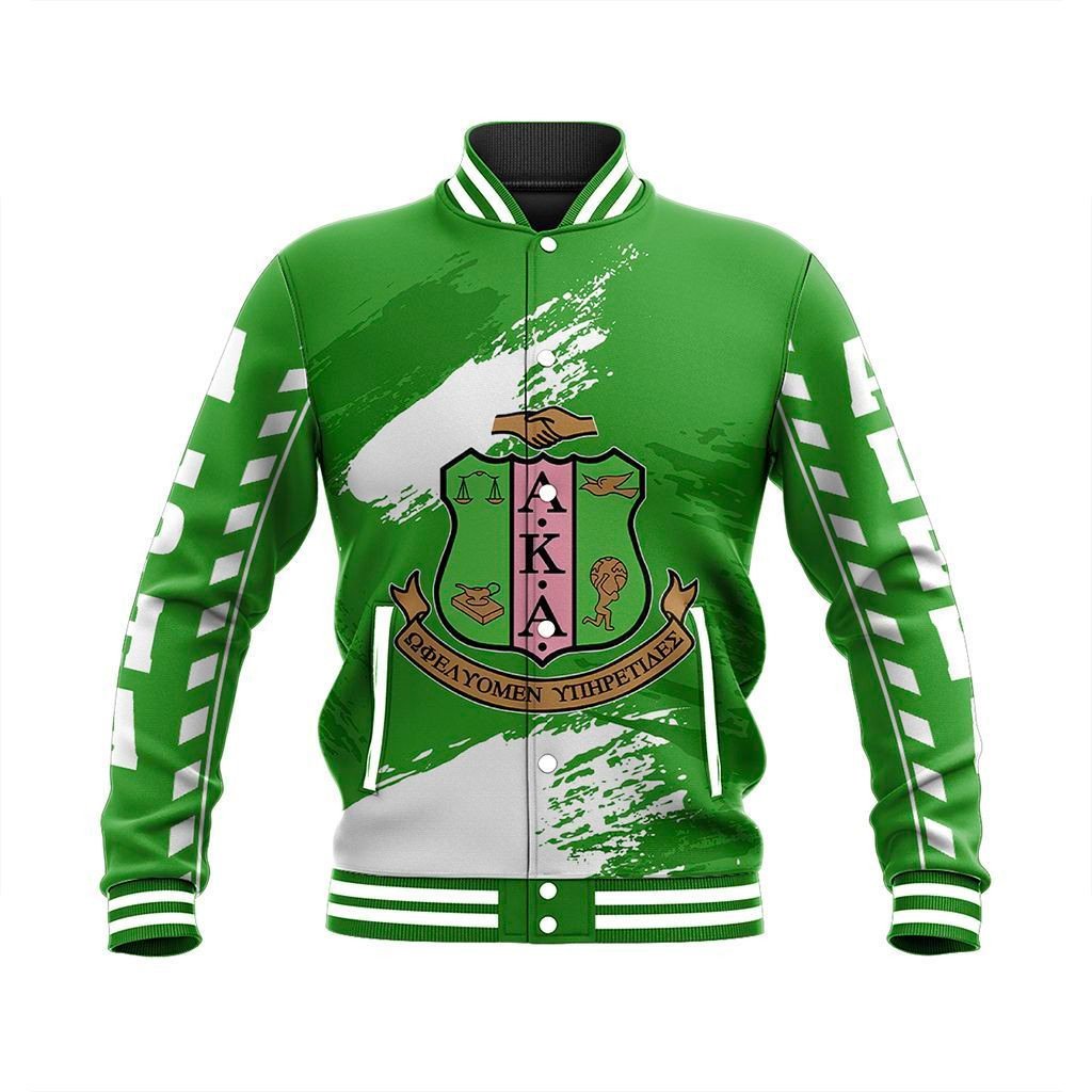 Wonder Print Jacket – Alpha Kappa Alpha Nineteen Baseball Jacket