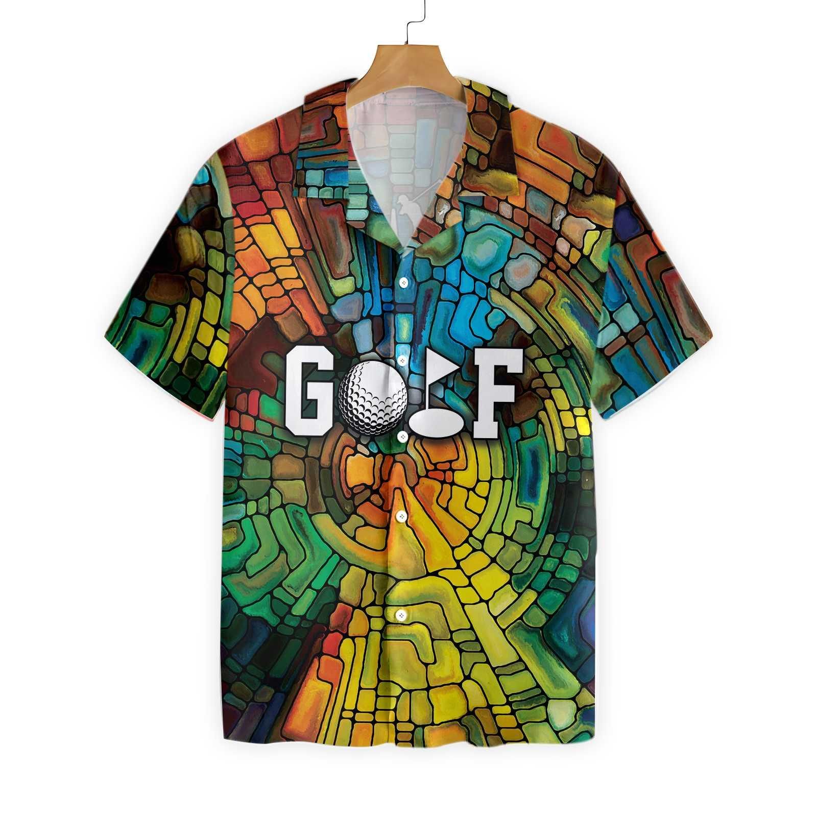 Golf Stained Glass 2301 Hawaii Shirt Ha24185