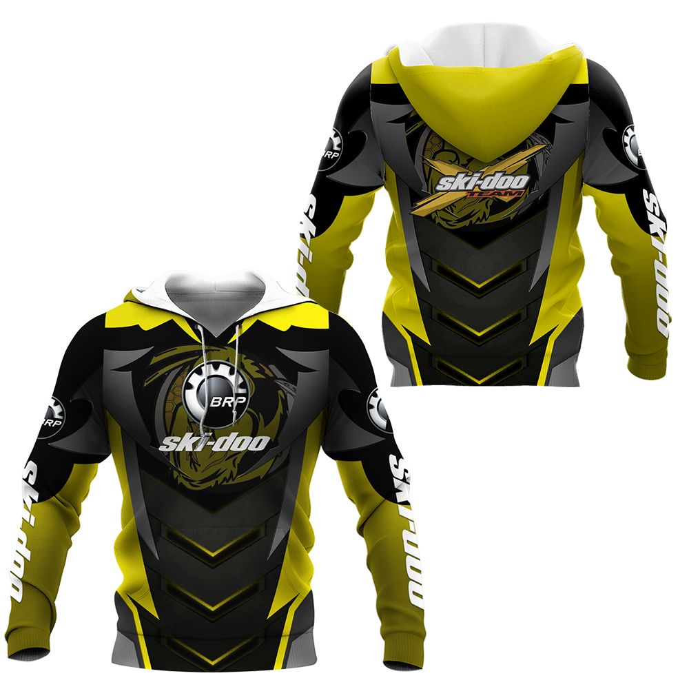 3D All Over Printed Ski-Doo Shirts AN-NH Ver 2 (Yellow)