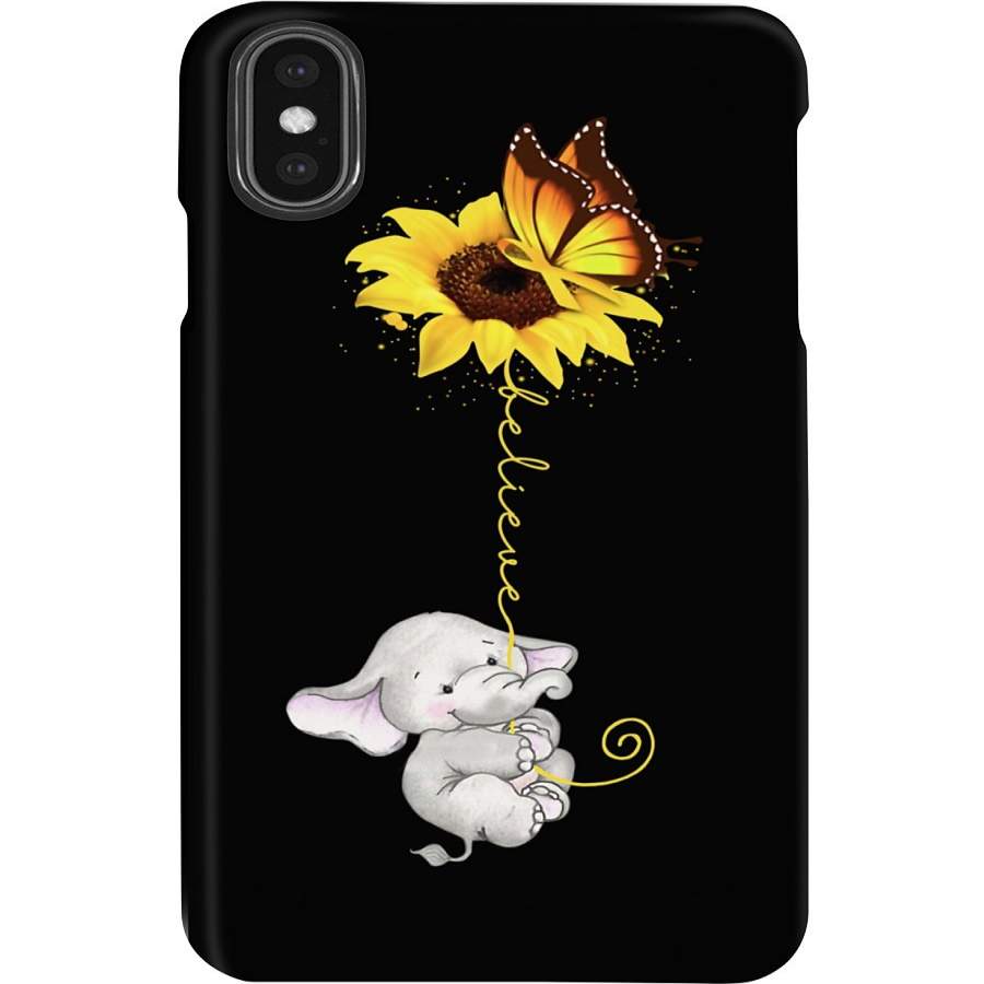 Spina Bifida Awareness Elephant Belive Phone case