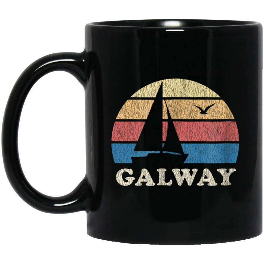 Galway Mug Vintage Sailboat 70s Throwback Sunset Mug